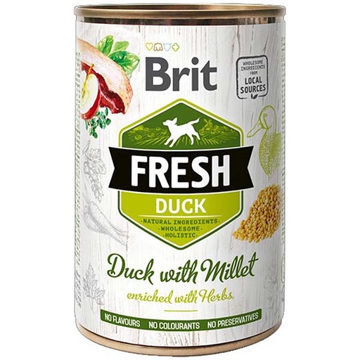 [BR0114] Wet Brit Fresh Pato con mijo (6x400gr)