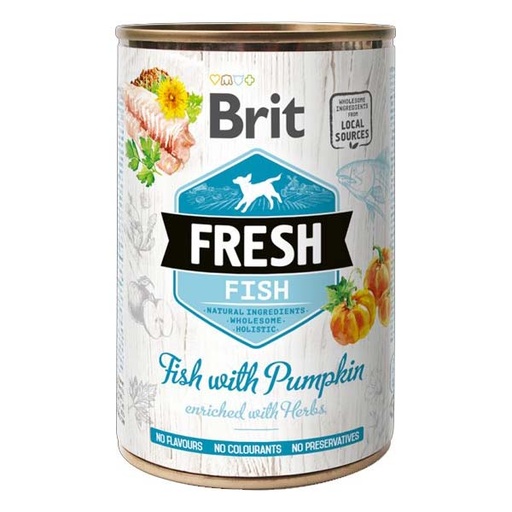 [BR0115] Wet Brit Fresh Pescado y calabaza (6x400gr)