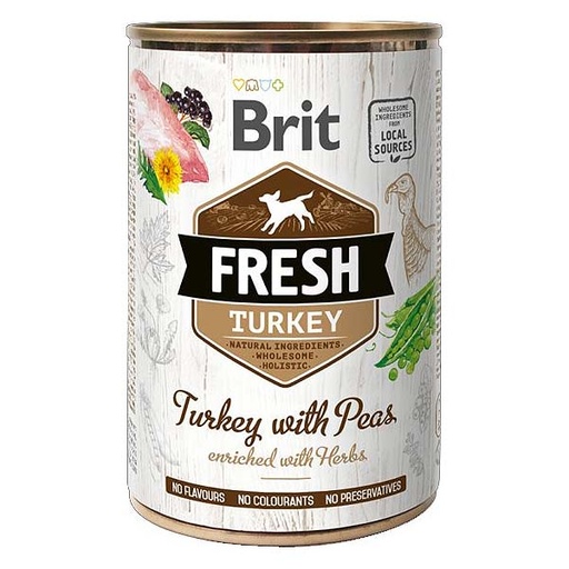 [BR0116] Wet Brit Fresh Pavo con guisantes (6x400gr)