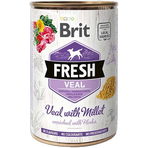 [BR0117] Wet Brit Fresh Ternera con Mijo (6x400gr)