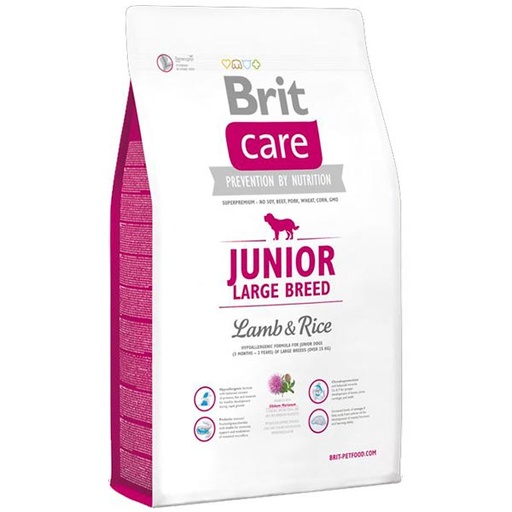 [BR0123] Brit Care Dog Hypoallergenic Junior Large Cordero 12kg
