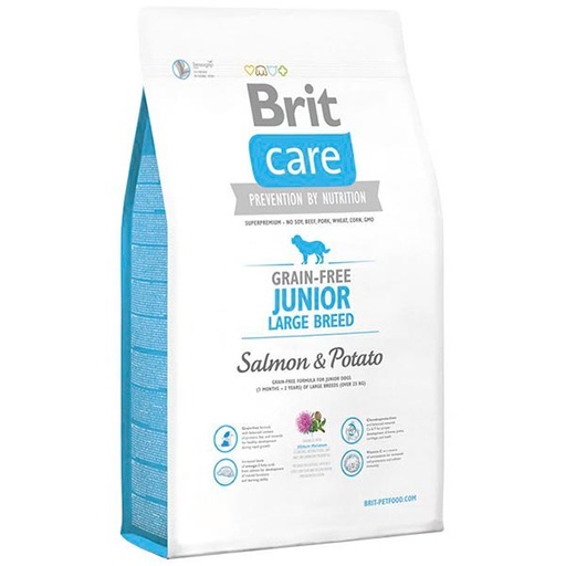 [BR0153] Brit Care Dog GF Junior Large Salmón 12kg