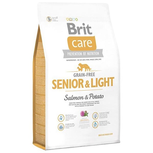 [BR0163] Brit Care Dog GF Senior & Light Salmón 3kg