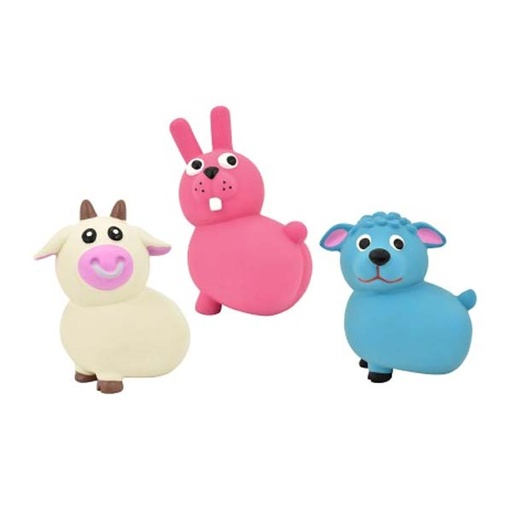 [305X-ZZ/PE80597] BABY FARM LATEX 11cm (UMV 3 uds.)