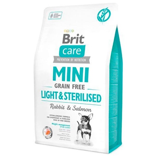 [BR0185] Brit Care Mini GF Light & Esterilizados de Conejo y Salmón 7kg
