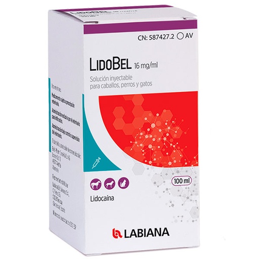 [L130022] LIDOBEL 16 MG/ML INY 100ml