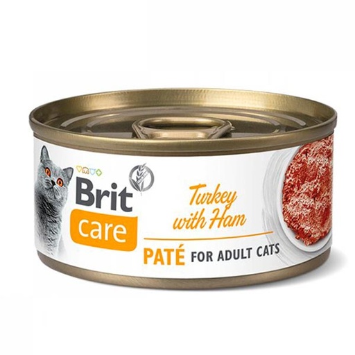 [BR0300] Wet CARE Cat Pavo con jamón 24x70gr