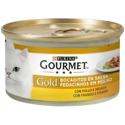 [12126337] GOURMET GOLD Bocaditos con Pollo e Higado 24x85g