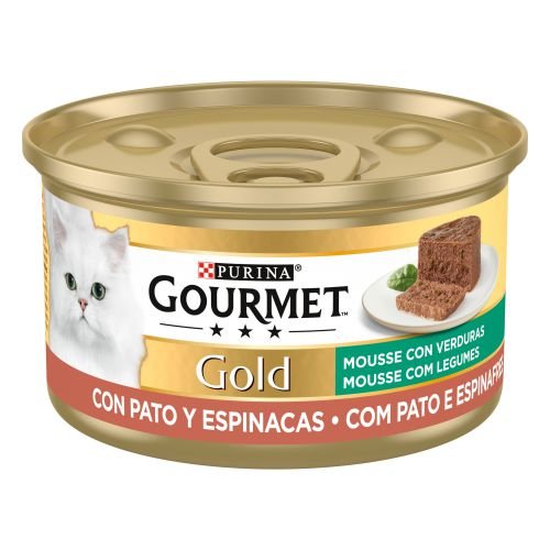 [12138619] GOURMET GOLD Mousse Pato y Espinacas 24x85g
