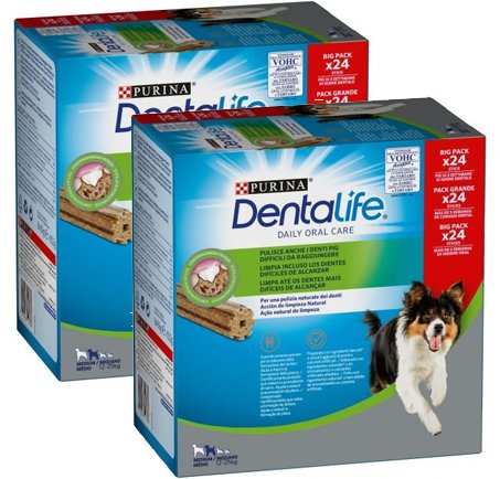 [12426642] DENTALIFE MEDIUM 2x(24 sticks) (8x69g)