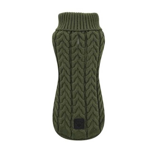 [305X-PL/PE53463] JERSEY PUNTO TRENZA VERDE 30CM
