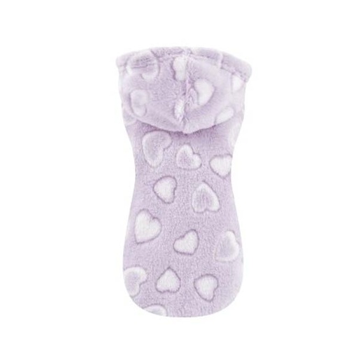 [305X-PL/PE53483] SUDADERA CON CAPUCHA CORAZON LILA 25CM