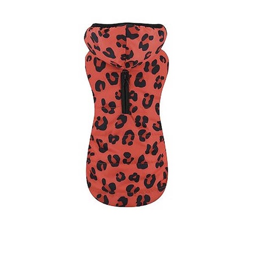 [305X-PL/PE53582] CHAQUETA CON CAPUCHA RED LEOPARD 45CM