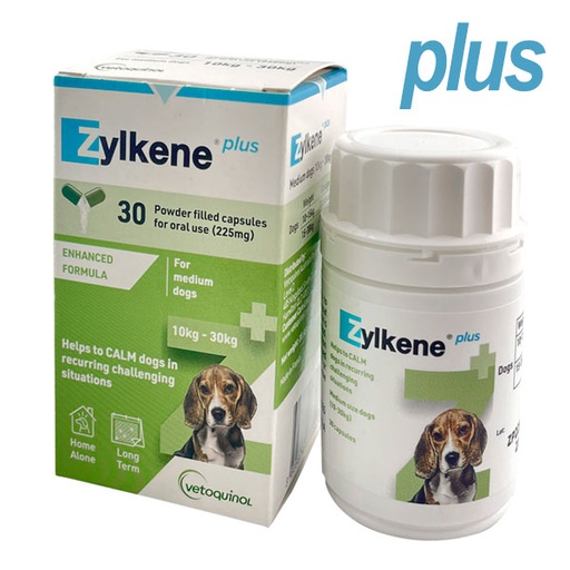 [464584] Zylkene PLUS 10-30kg 225mg 30 capsulas