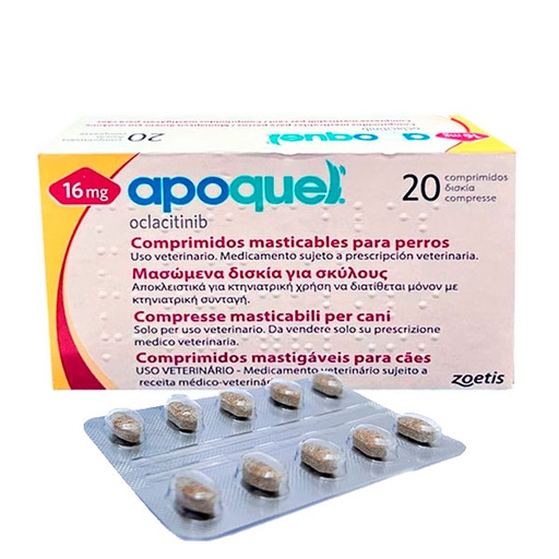 [PF10023980] APOQUEL MASTICABLE 16MG 20CPD