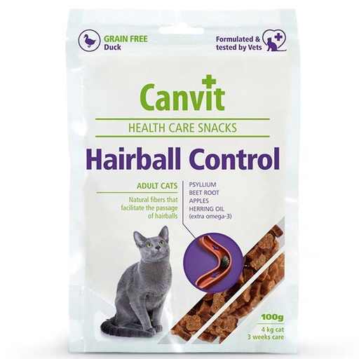 [115100328.] Canvit Health Care Snack Hairball 100 g
