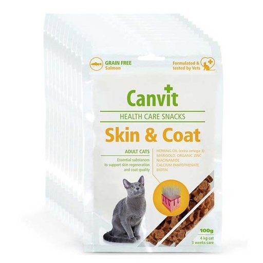 [115100329] Canvit Health Care Snack Skin & Coat (8x100 g)