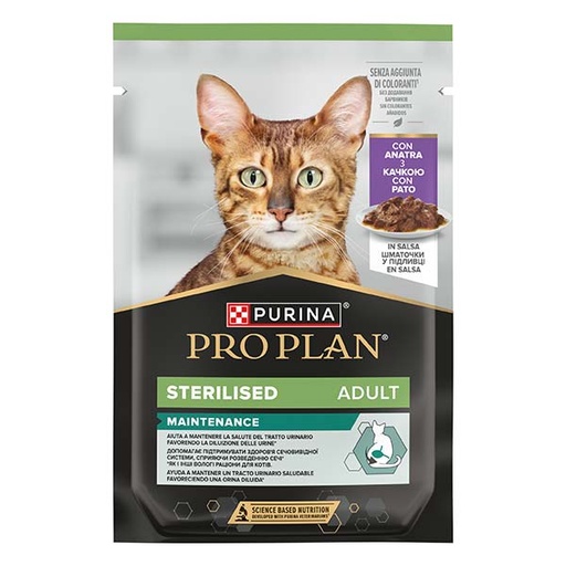 [12570582] WET PROPLAN CAT STERILISED Pato 26x85g