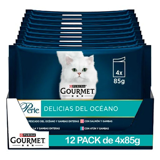 [12533488] GOURMET PERLE Delicias del Oceano 12x(4x85g)