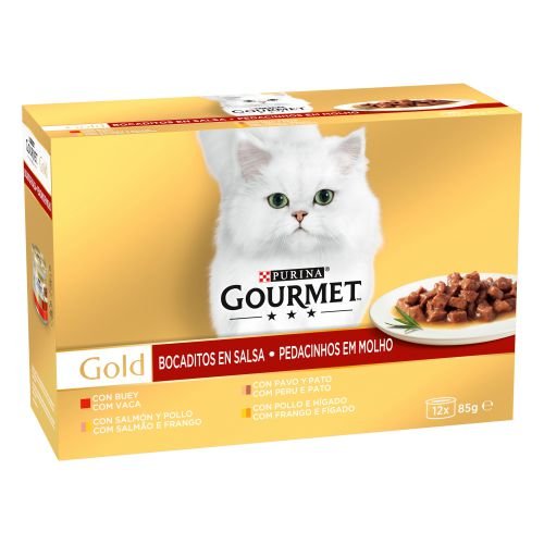 [12228668] GOURMET GOLD Bocaditos en Salsa Surtido (12x85g)