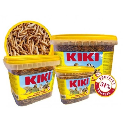 KIKI MEALWORMS (GUSANOS DE LA HARINA) 75gr