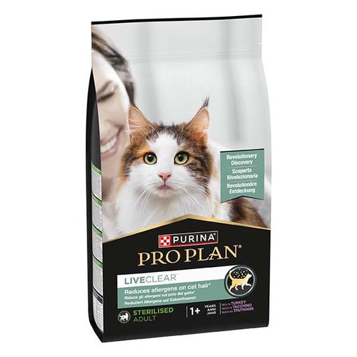 [12466186] PROPLAN LIVECLEAR Sterilised Pavo 1.4kg