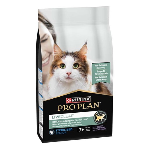 [12466177] PROPLAN LIVECLEAR Sterilised +7 Pavo 1.4kg