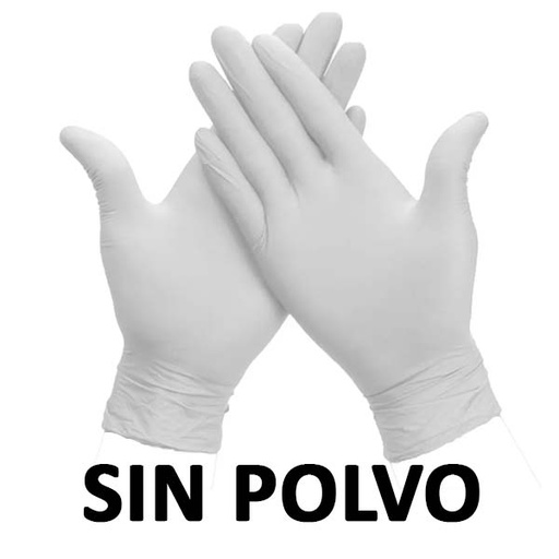 [R00882] GUANTES LATEX SIN POLVO 100ud TALLA L