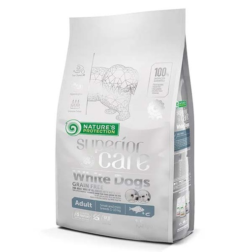 [4771317456670] NATURE'S P SC WHITE DOG ADULT GRAIN FREE PESCADO 1,5KG