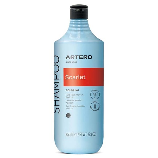 [H800] ARTERO CHAMPU SCARLET ROJO 650ML
