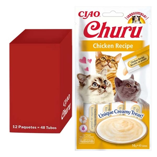 [CHU-IN0103] Churu Receta de pollo 12x(4x14g)