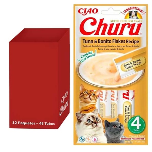 [CHU-IN0117] Churu Receta de atún con bonito 12x(4x14g)