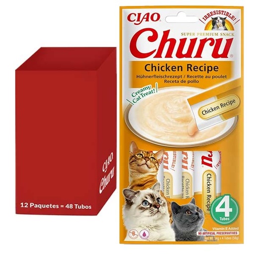 [CHU-IN0692] Churu Kitten receta de pollo 12x(4x14g)