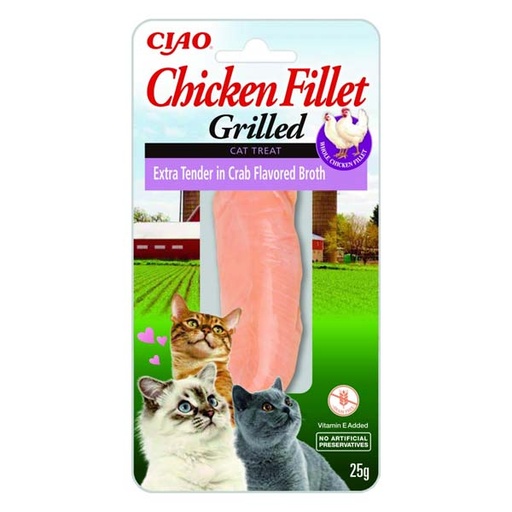 [CHU-IN0053] Churu CAT Filete pollo tierno caldo cangrejo 12x(1x25g)