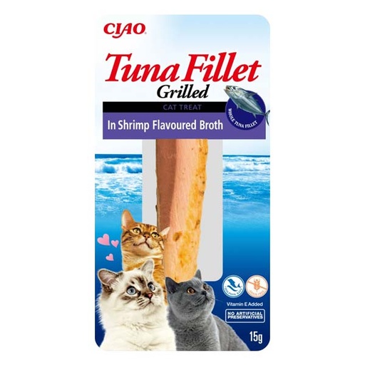 [CHU-IN0006] Churu CAT Filete de Atún en caldo de gamba 12x(1x15g)