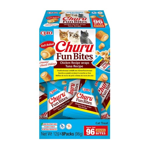 [CHU-IN0742] Churu CAT Fun Bites receta de atún (8x12g)
