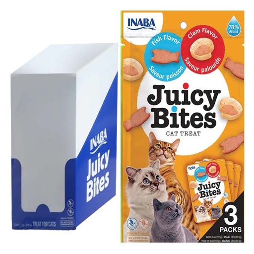[CHU-IN0702] Churu CAT Juicy Bites Pescado/Almeja 6x(3x11g)