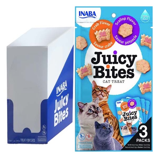 [CHU-IN0703] Churu CAT Juicy Bites Vieira/Cangrejo 6x(3x11g)