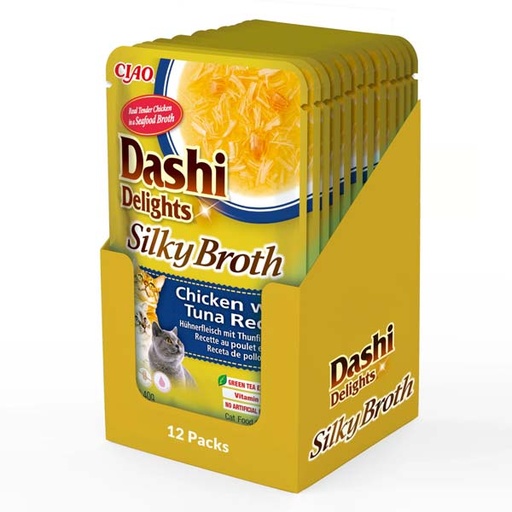 [CHU-IN0882] Dashi Delight Silky Broth Pollo y Atún (12x40g)