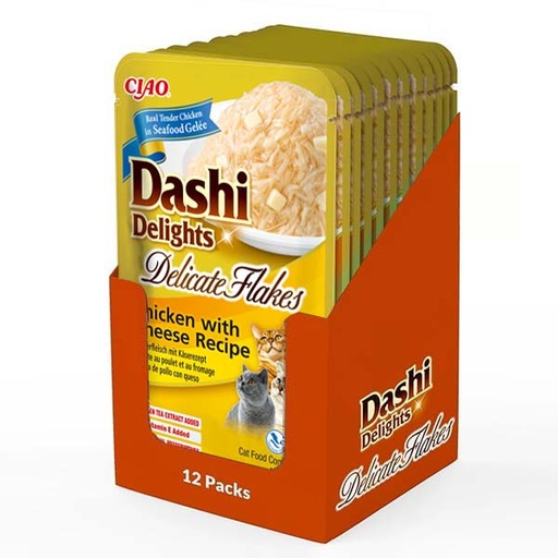 [CHU-IN0893] Dashi Delight Delicate Flakes Pollo y Queso (12x40g)