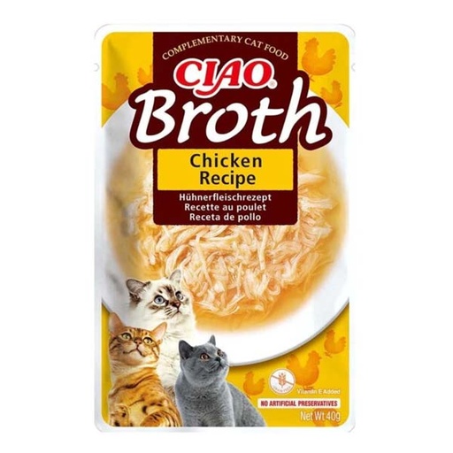 [CHU-IN0825] Churu CAT Chicken BROTH pollo 12x(40g)