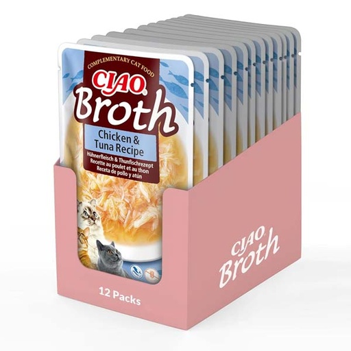 [CHU-IN0826] Churu CAT Chicken BROTH atún (12x40g)