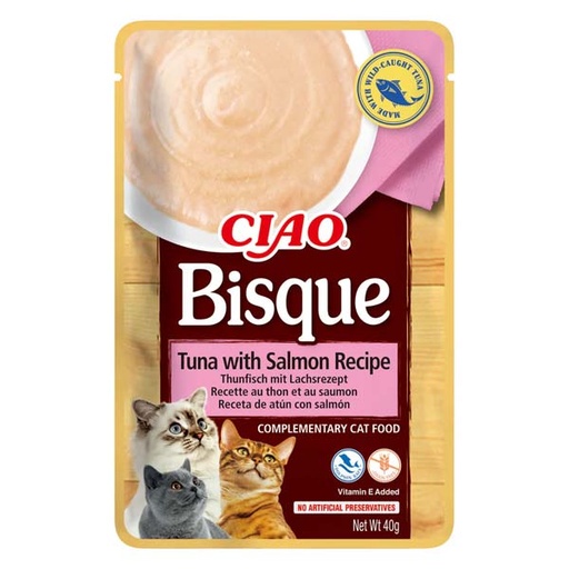[CHU-IN0852] Churu CAT Chicken BISQUE atún con salmón 12x(40g)