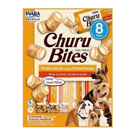 [CHU-IN0721] Churu DOG Bites receta de pollo 8x(8x12g)