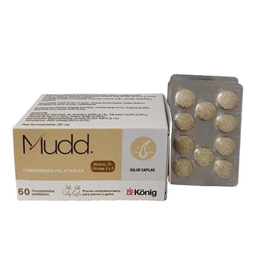 [N-1024] Mudd 60cp. Para la muda. Con Zn, Biotina