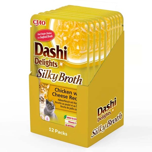 [CHU-IN0883-4] Dashi Delight Silky Broth Pollo y Queso 4x(12x40g)
