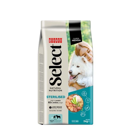 [01027803] SELECT ADULT STERILISED Pollo y arroz 3KG