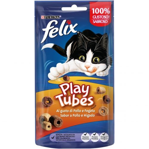 [12383589] FELIX Play Tubes Pollo e Hígado 8x50g