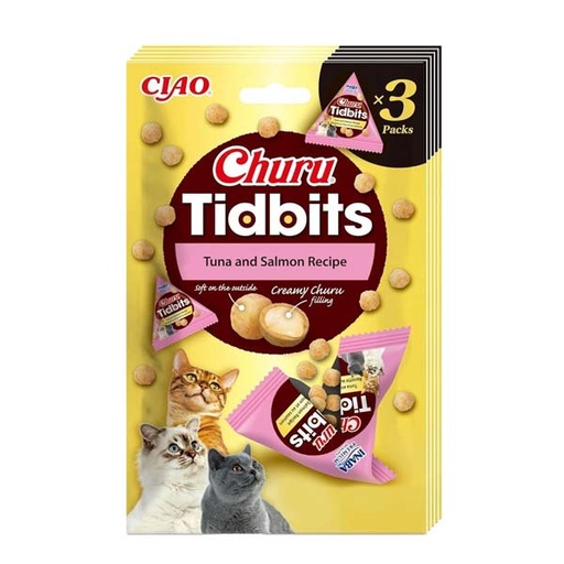 [CHU-IN0717] Churu CAT Tidbits Receta de Atún y Salmón 6x(3p)