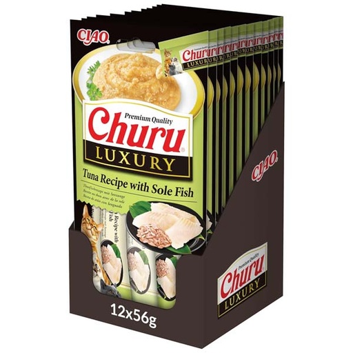 [CHU-IN0653] Churu CAT Luxury Receta de Atún con Lenguado 12x56g